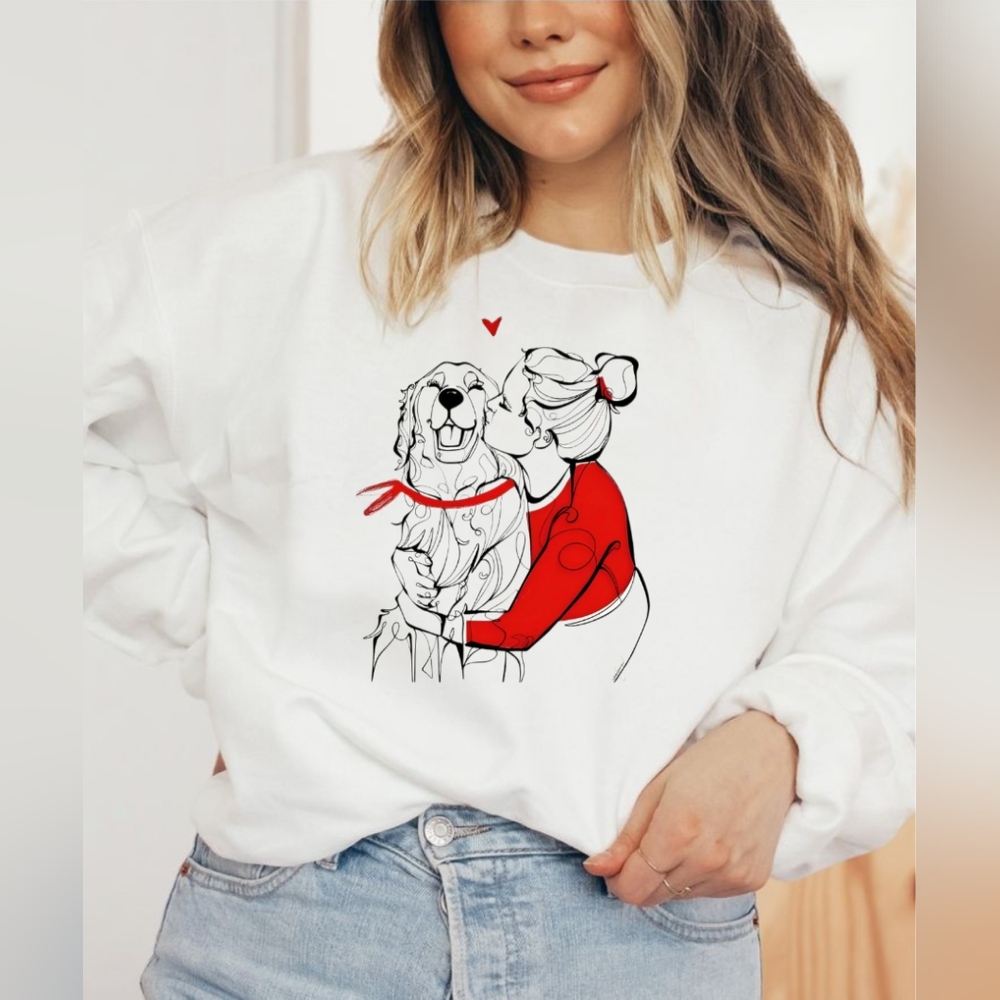 Kissing My Dog Sweater
